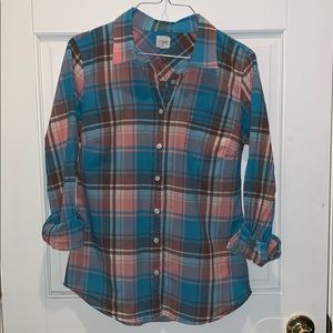 Lightweight J Crew Summer Plaid Button Down Shirt